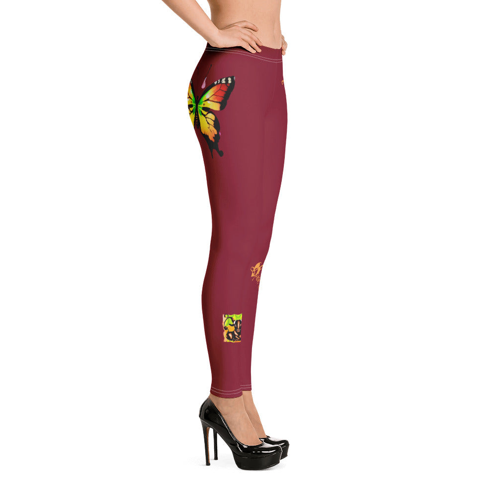 BURGUNDY TAURUS LEGGINGS NINAH 13