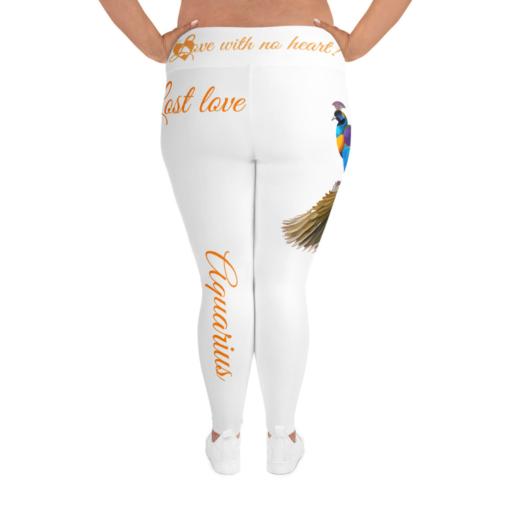 WHITE AQUARIUS PLUS SIZE LEGGINGS NINAH 1