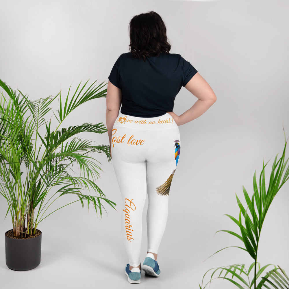 WHITE AQUARIUS PLUS SIZE LEGGINGS NINAH 1