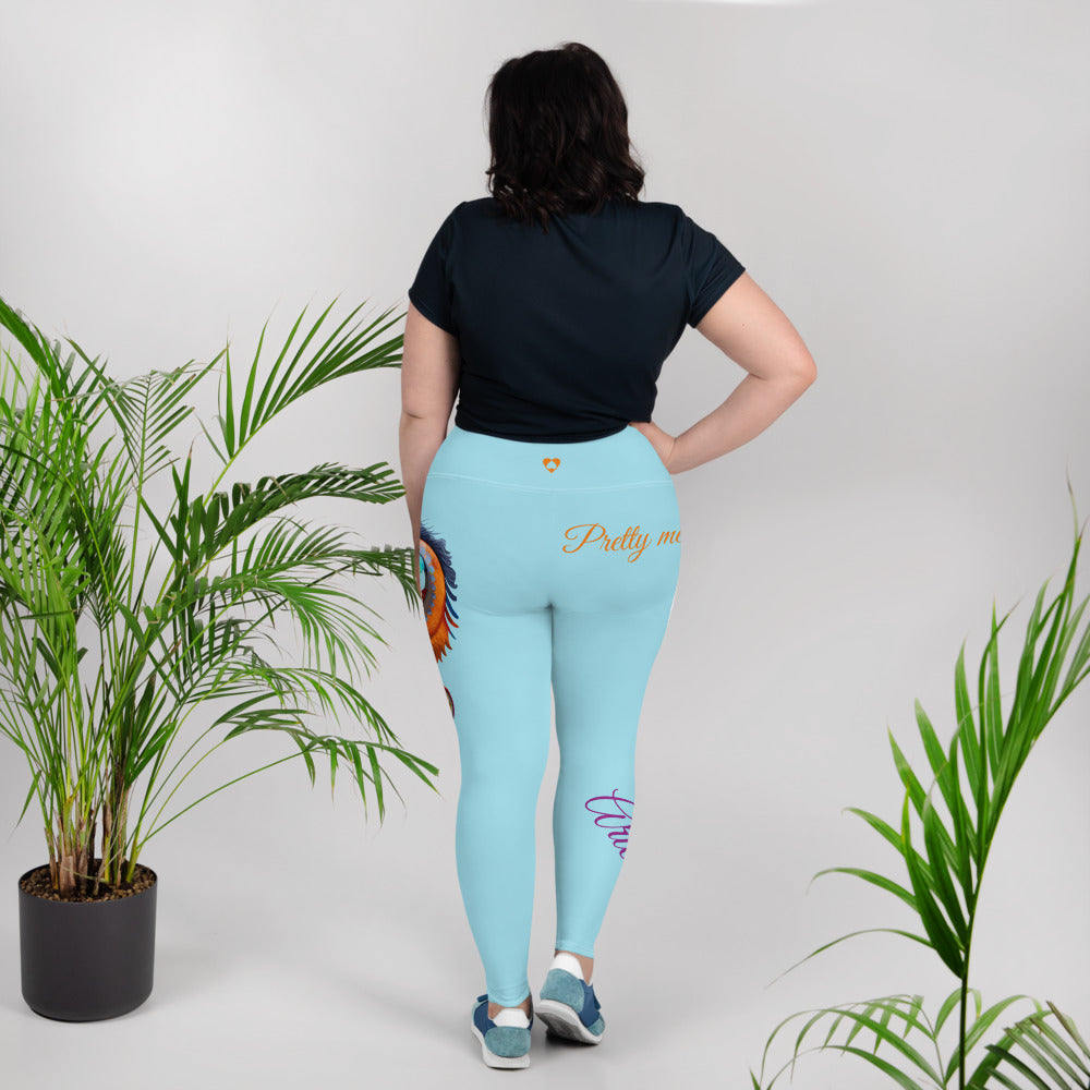 BLIZZARD BLUE ARIES PLUS SIZE LEGGINGS NINAH 1