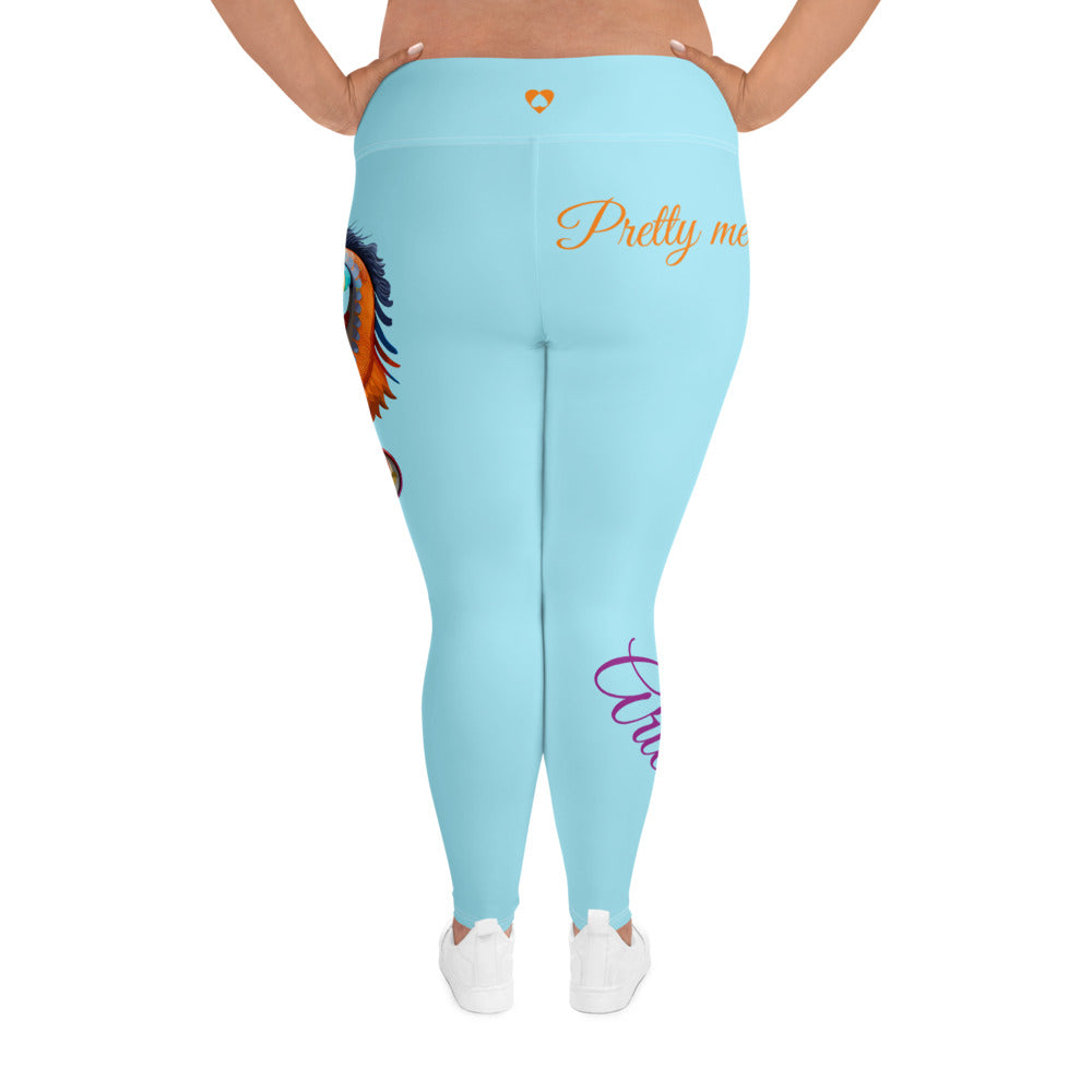 BLIZZARD BLUE ARIES PLUS SIZE LEGGINGS NINAH 1