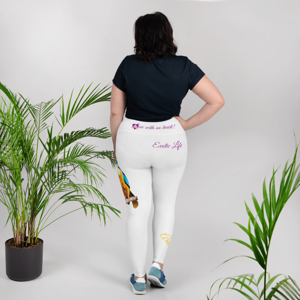 WHITE ARIES PLUS SIZE LEGGINGS NINAH 2