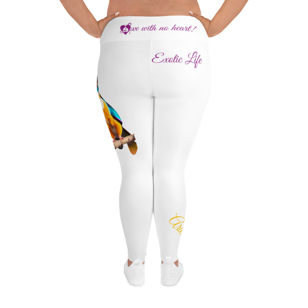 WHITE ARIES PLUS SIZE LEGGINGS NINAH 2