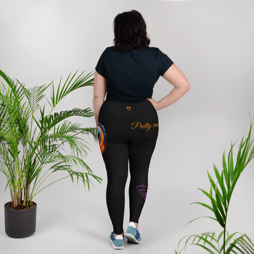 BLACK ARIES PLUS SIZE LEGGINGS NINAH 1