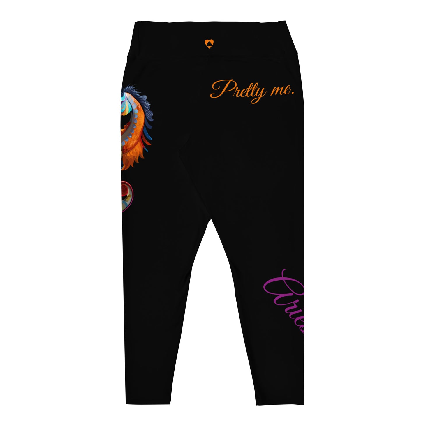 BLACK ARIES PLUS SIZE LEGGINGS NINAH 1