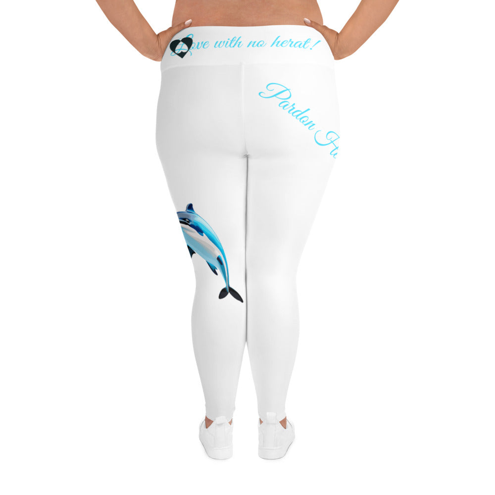 WHITE ARIES PLUS SIZE LEGGINGS NINAH 3