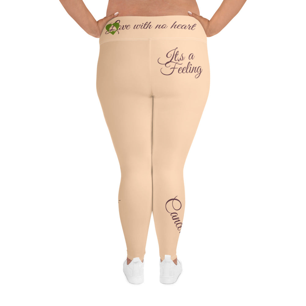 SANDY BEACH CANCER PLUS SIZE LEGGINGS NINAH 1