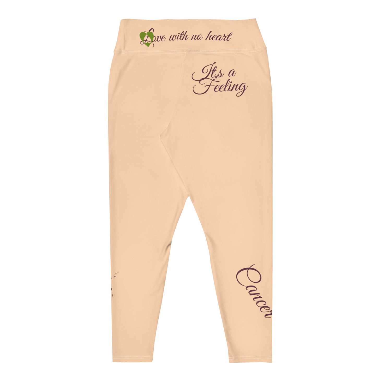 SANDY BEACH CANCER PLUS SIZE LEGGINGS NINAH 1