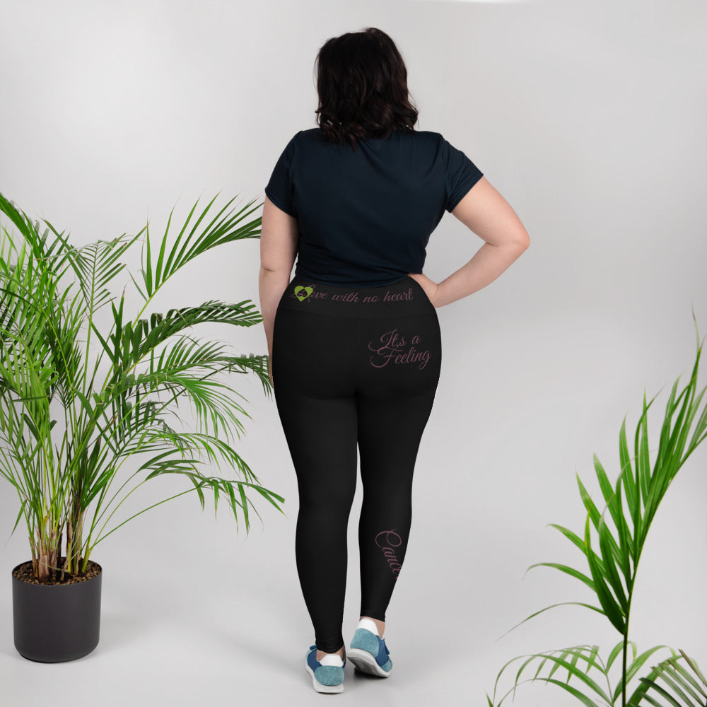 BLACK CANCER PLUS SIZE LEGGINGS NINAH 1