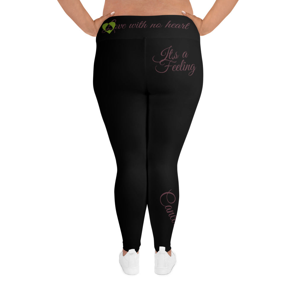 BLACK CANCER PLUS SIZE LEGGINGS NINAH 1