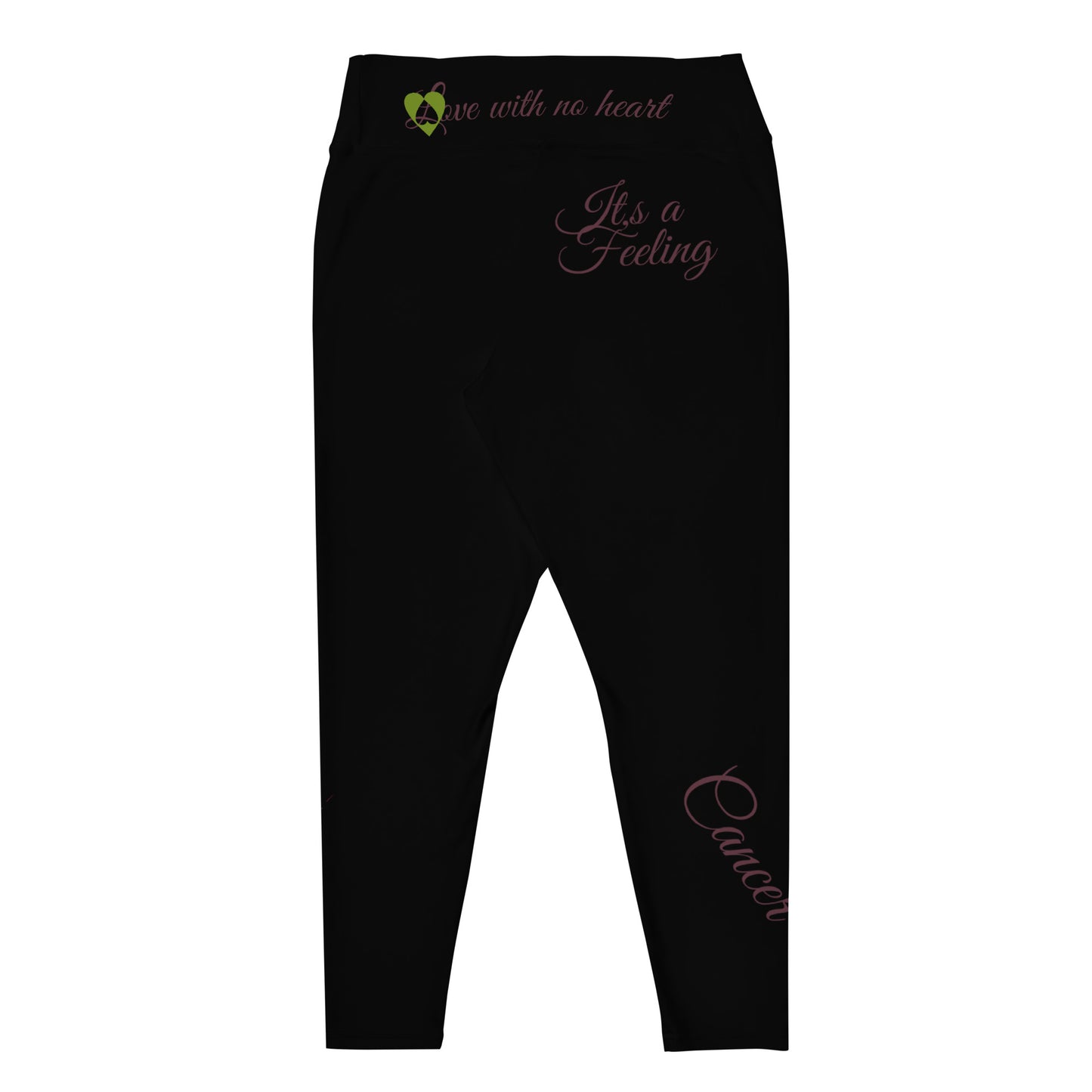 BLACK CANCER PLUS SIZE LEGGINGS NINAH 1