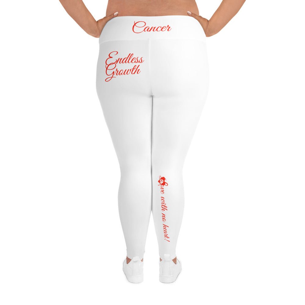 WHITE CANCER PLUS SIZE LEGGINGS NINAH 2