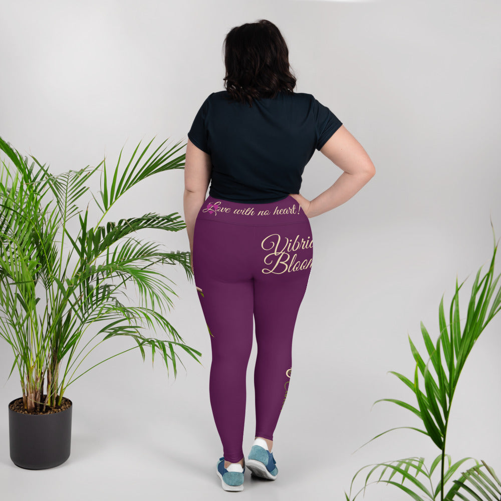 TYRIAN PURPLE CANCER PLUS SIZE LEGGINGS NINAH 3