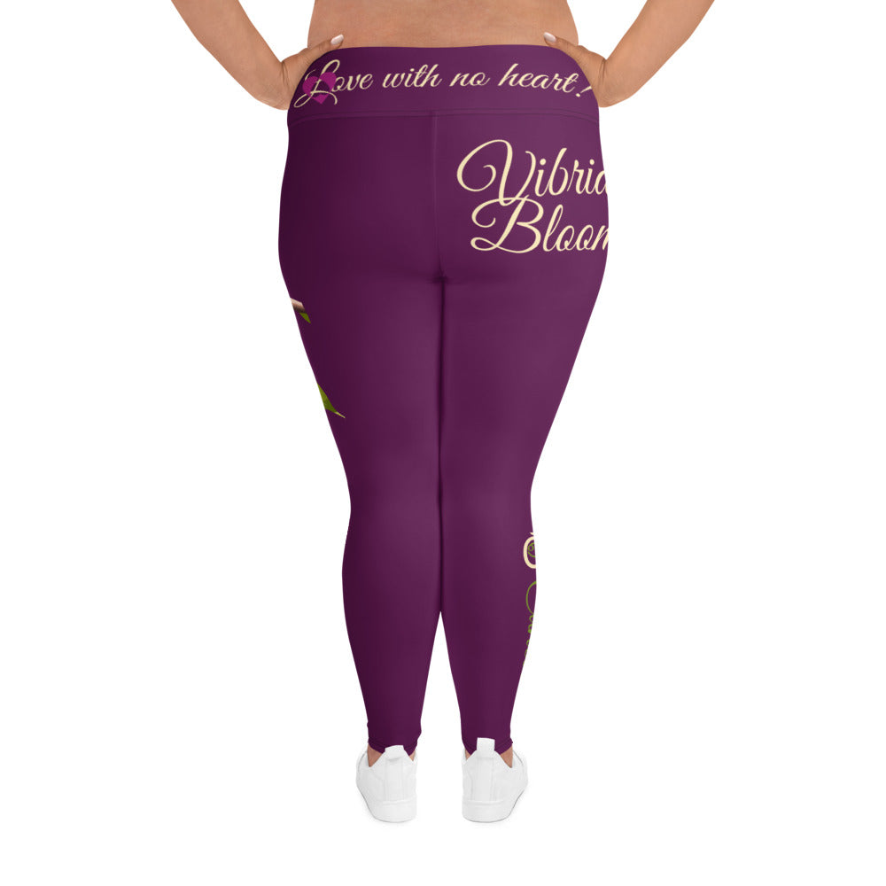 TYRIAN PURPLE CANCER PLUS SIZE LEGGINGS NINAH 3