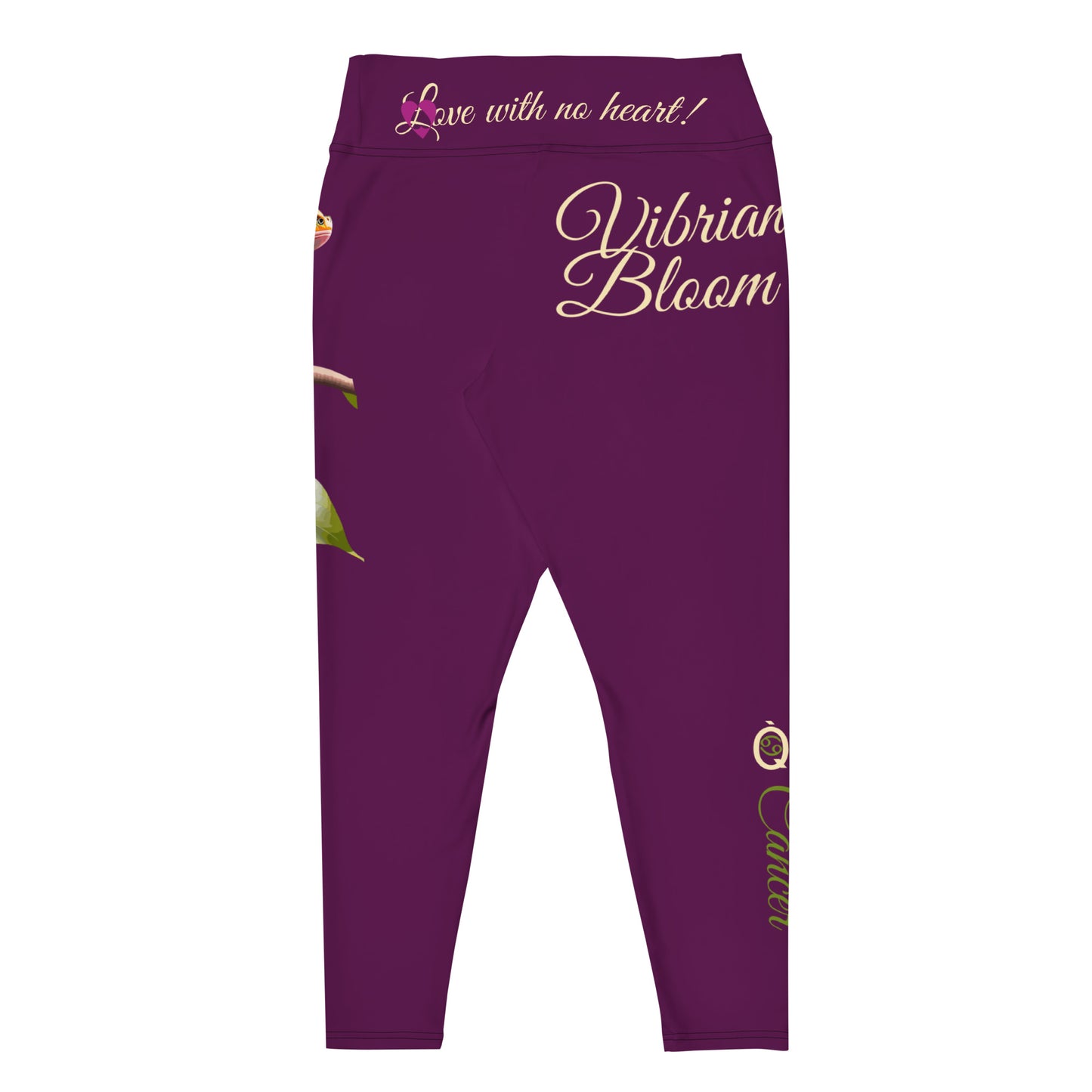 TYRIAN PURPLE CANCER PLUS SIZE LEGGINGS NINAH 3