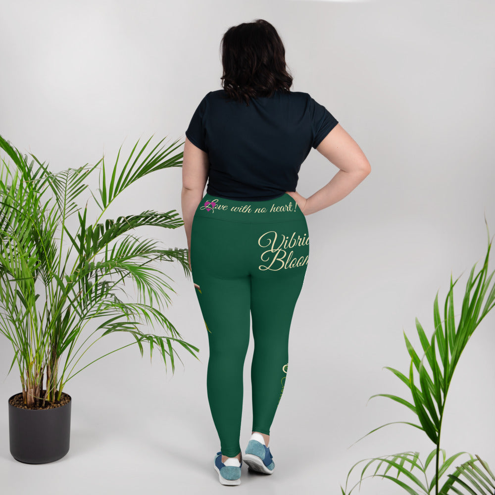 BRITISH RACING GREEN CANCER PLUS SIZE LEGGINGS NINAH 3