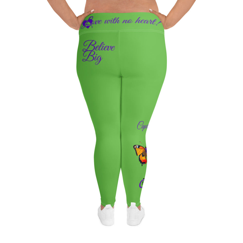 KELLY GREEN CAPRICORN PLUS SIZE LEGGINGS NINAH 1