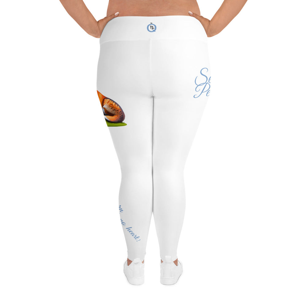 WHITE CAPRICORN PLUS SIZE LEGGINGS NINAH 2