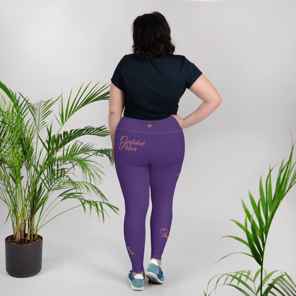 PURPLE CAPRICORN PLUS SIZE LEGGINGS NINAH 3