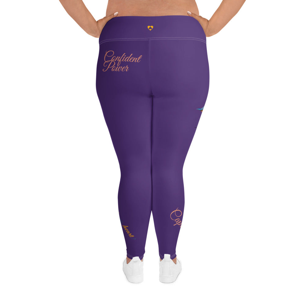 PURPLE CAPRICORN PLUS SIZE LEGGINGS NINAH 3