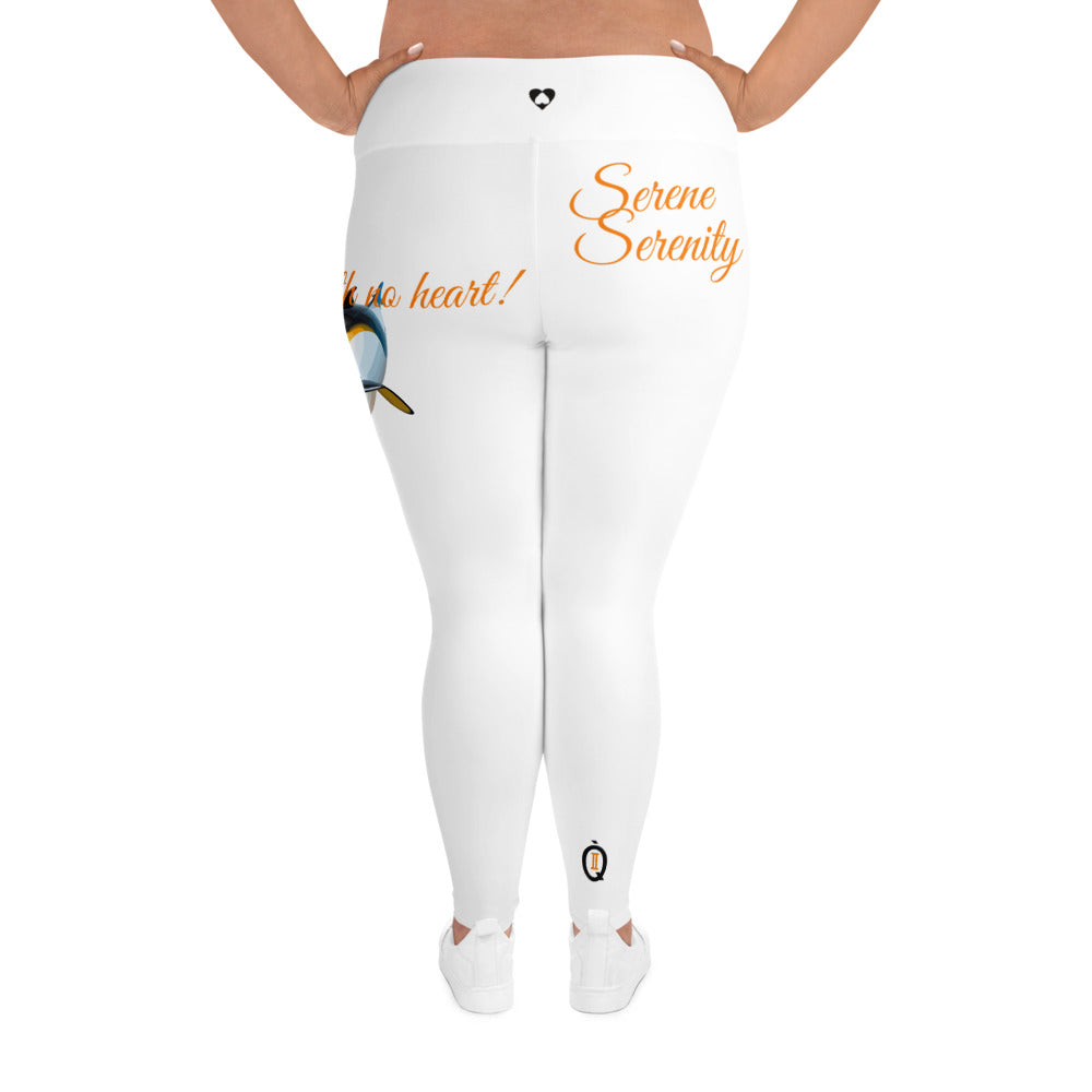 WHITE GEMINI PLUS SIZE LEGGINGS NINAH 1