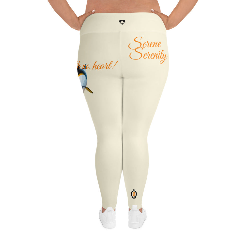 APRICOT WHITE GEMINI PLUS SIZE LEGGINGS NINAH 1