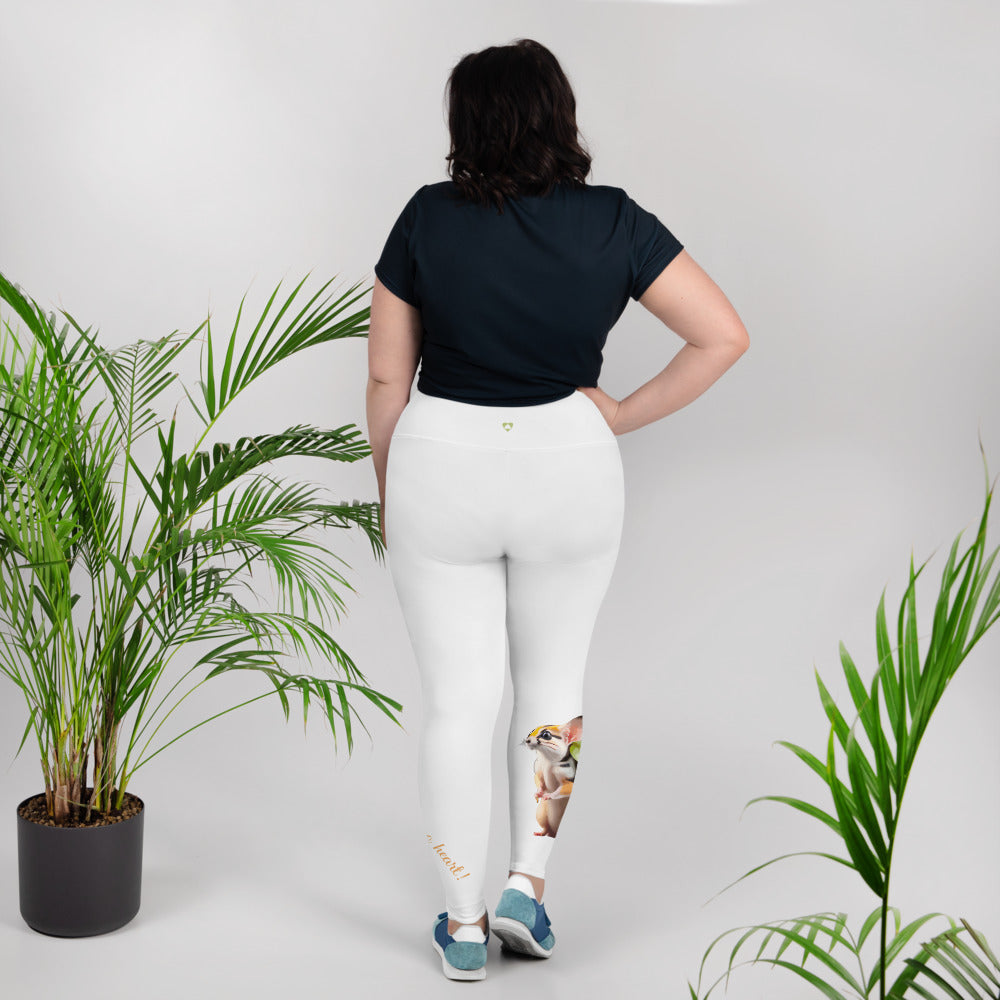 WHITE GEMINI PLUS SIZE LEGGINGS NINAH 2