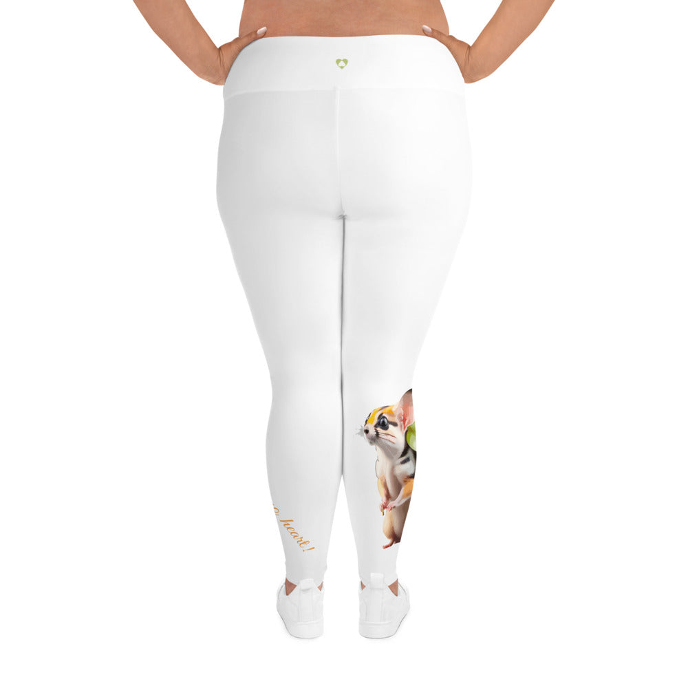 WHITE GEMINI PLUS SIZE LEGGINGS NINAH 2