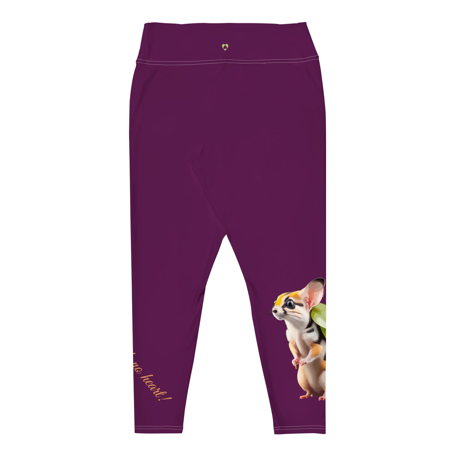 TYRIAN PURPLE GEMINI PLUS SIZE LEGGINGS NINAH 2