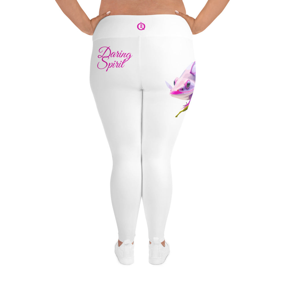 WHITE GEMINI PLUS SIZE LEGGINGS NINAH 3