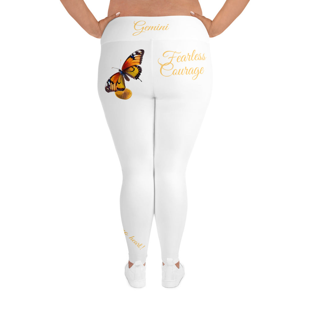 WHITE GEMINI PLUS SIZE LEGGINGS NINAH 4