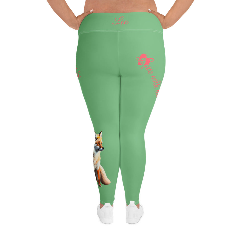 BAY LEAF LEO PLUS SIZE LEGGINGS NINAH 1