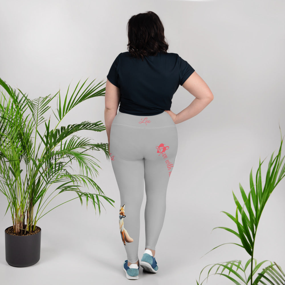 SILVER LEO PLUS SIZE LEGGINGS NINAH 1