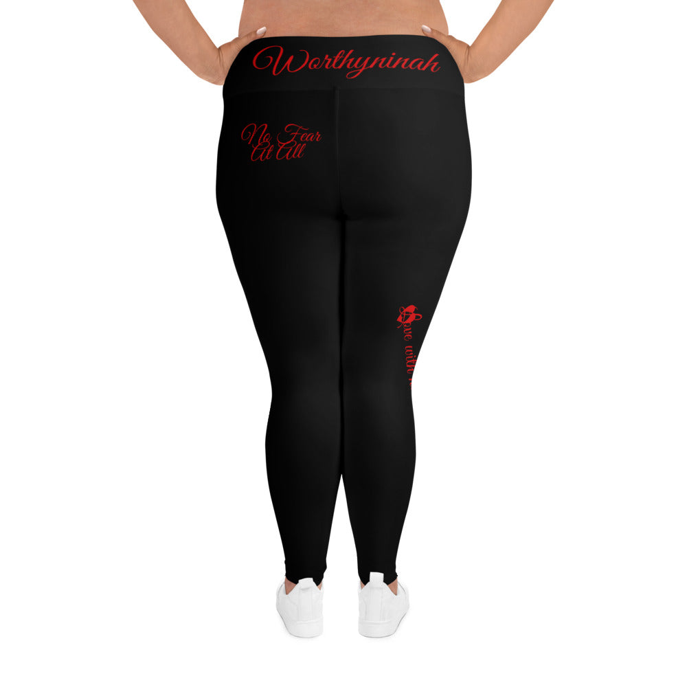 BLACK LEO PLUS SIZE LEGGINGS NINAH 2