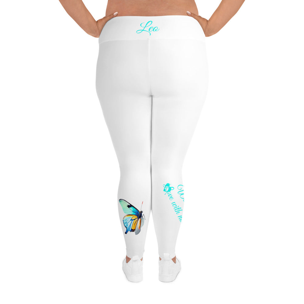 WHITE LEO PLUS SIZE LEGGINGS NINAH 4