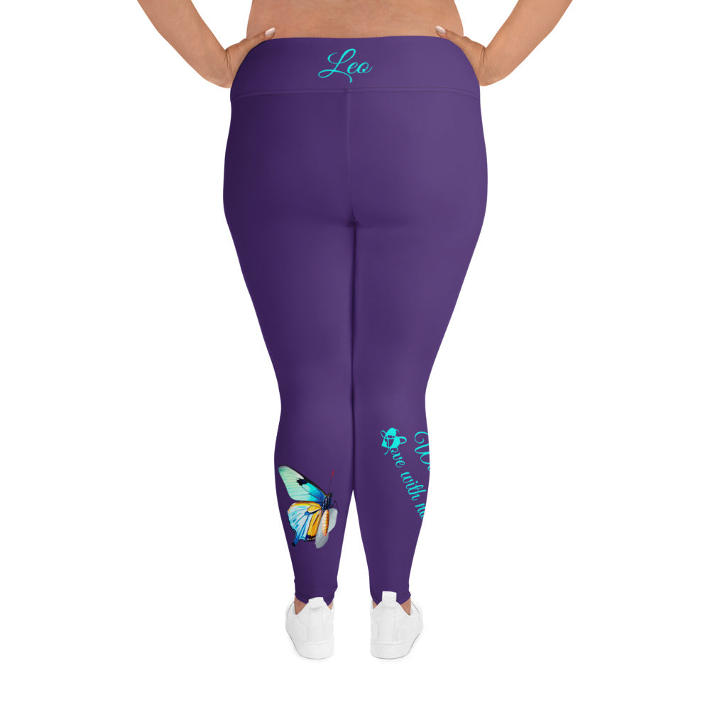 PURPLE LEO PLUS SIZE LEGGINGS NINAH 4