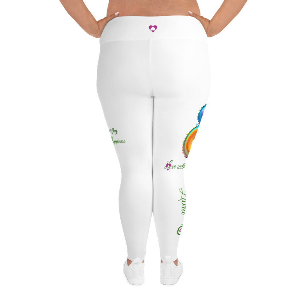 WHITE LIBRA PLUS SIZE LEGGINGS NINAH 3