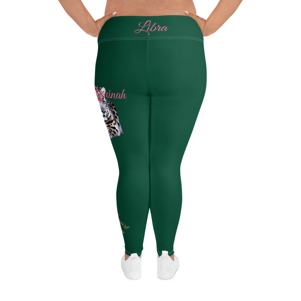 BRITISH RACING GREEN LIBRA PLUS SIZE LEGGINGS NINAH 4