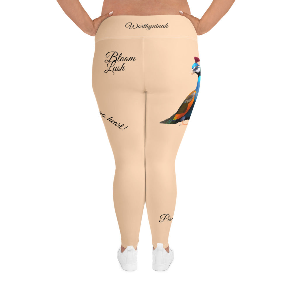 SANDY BEACH PISCES PLUS SIZE LEGGINGS NINAH 1