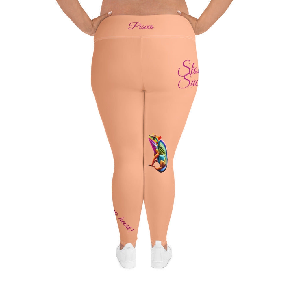 MANDYS PINK PISCES PLUS SIZE LEGGINGS NINAH 2