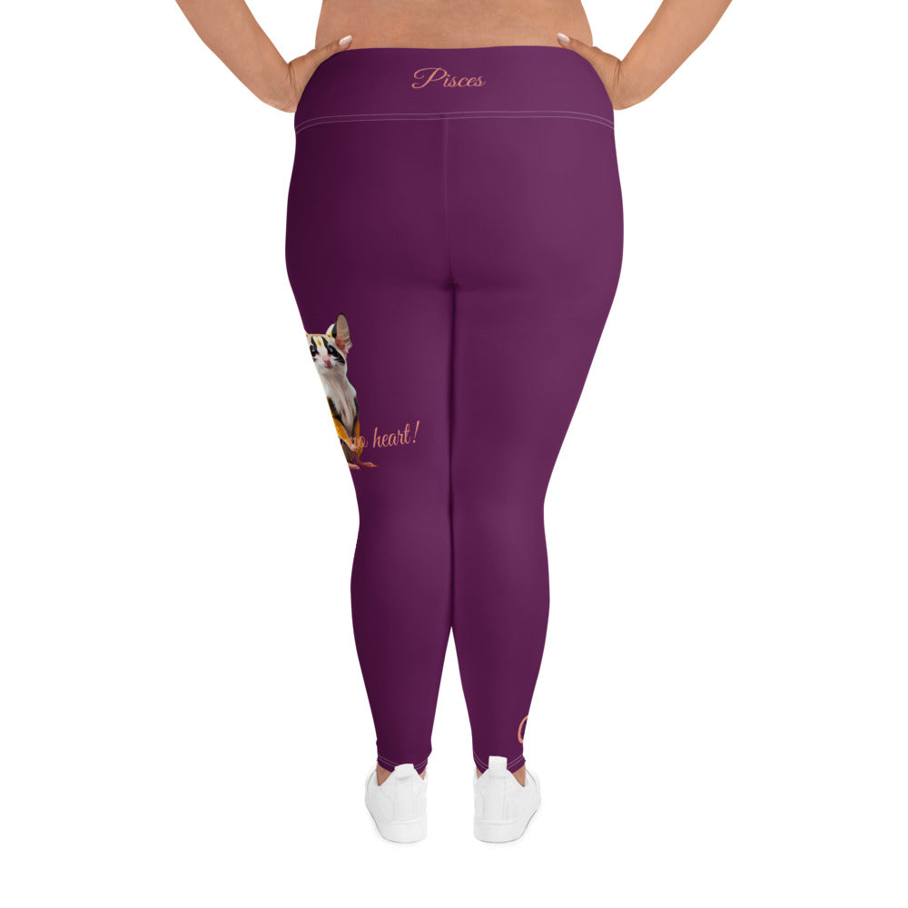 TYRIAN PURPLE PISCES PLUS SIZE LEGGINGS NINAH 4