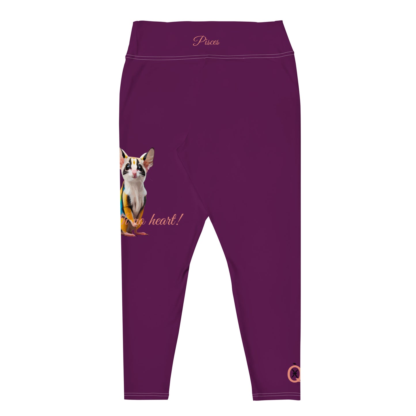 TYRIAN PURPLE PISCES PLUS SIZE LEGGINGS NINAH 4