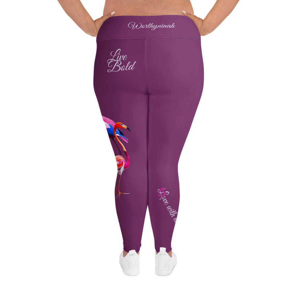 PALATINATE PURPLE SAGITTARIUS PLUS SIZE LEGGINGS NINAH 3