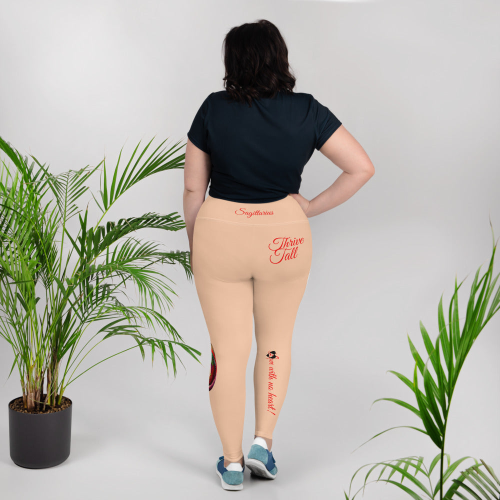 PEACH SAGITTARIUS PLUS SIZE LEGGINGS NINAH 4