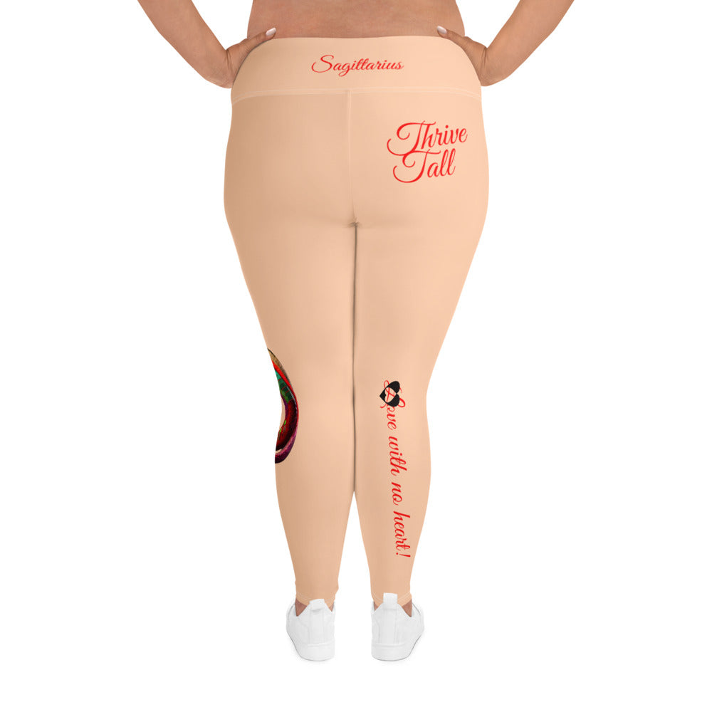 PEACH SAGITTARIUS PLUS SIZE LEGGINGS NINAH 4