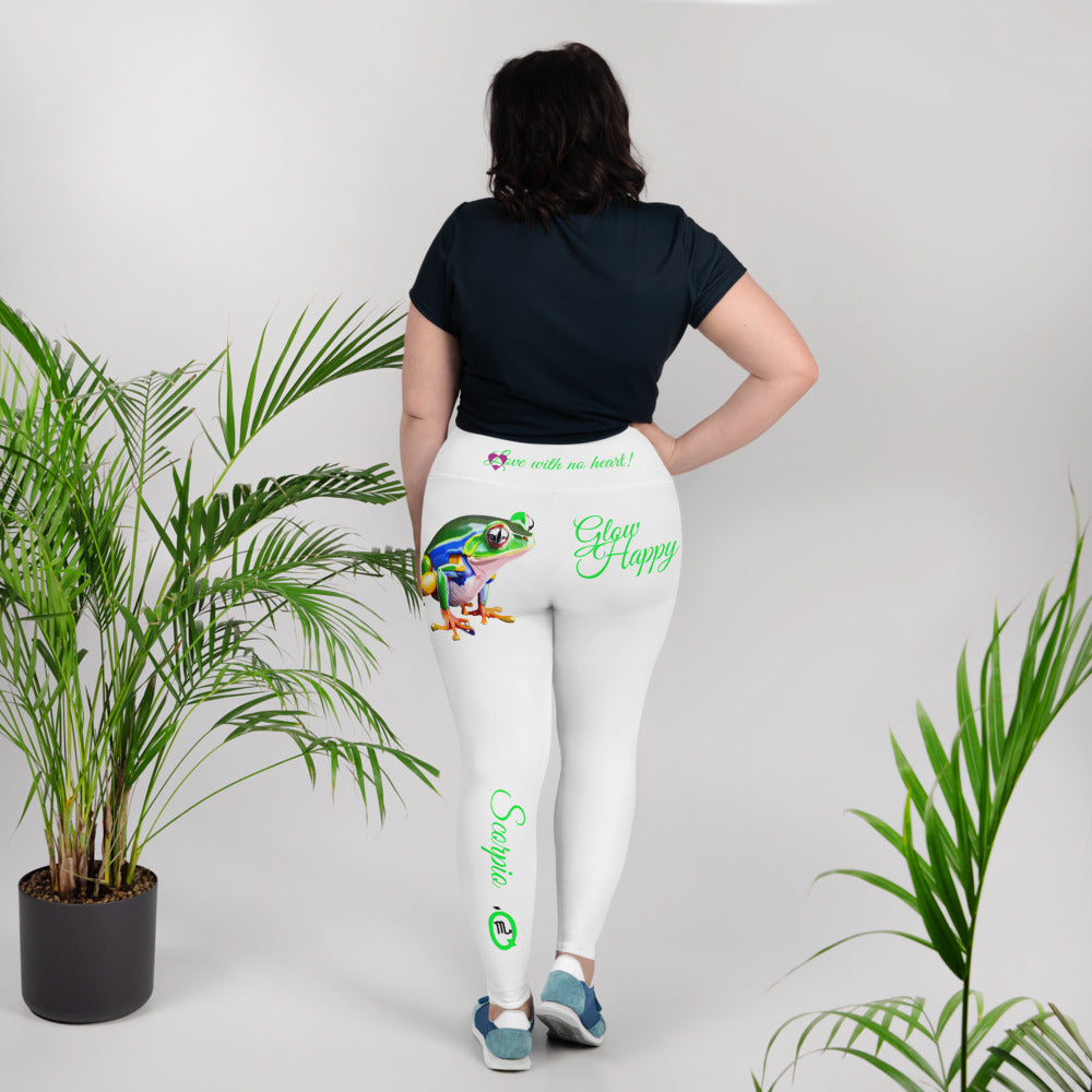 WHITE SCORPIO PLUS SIZE LEGGINGS NINAH 1