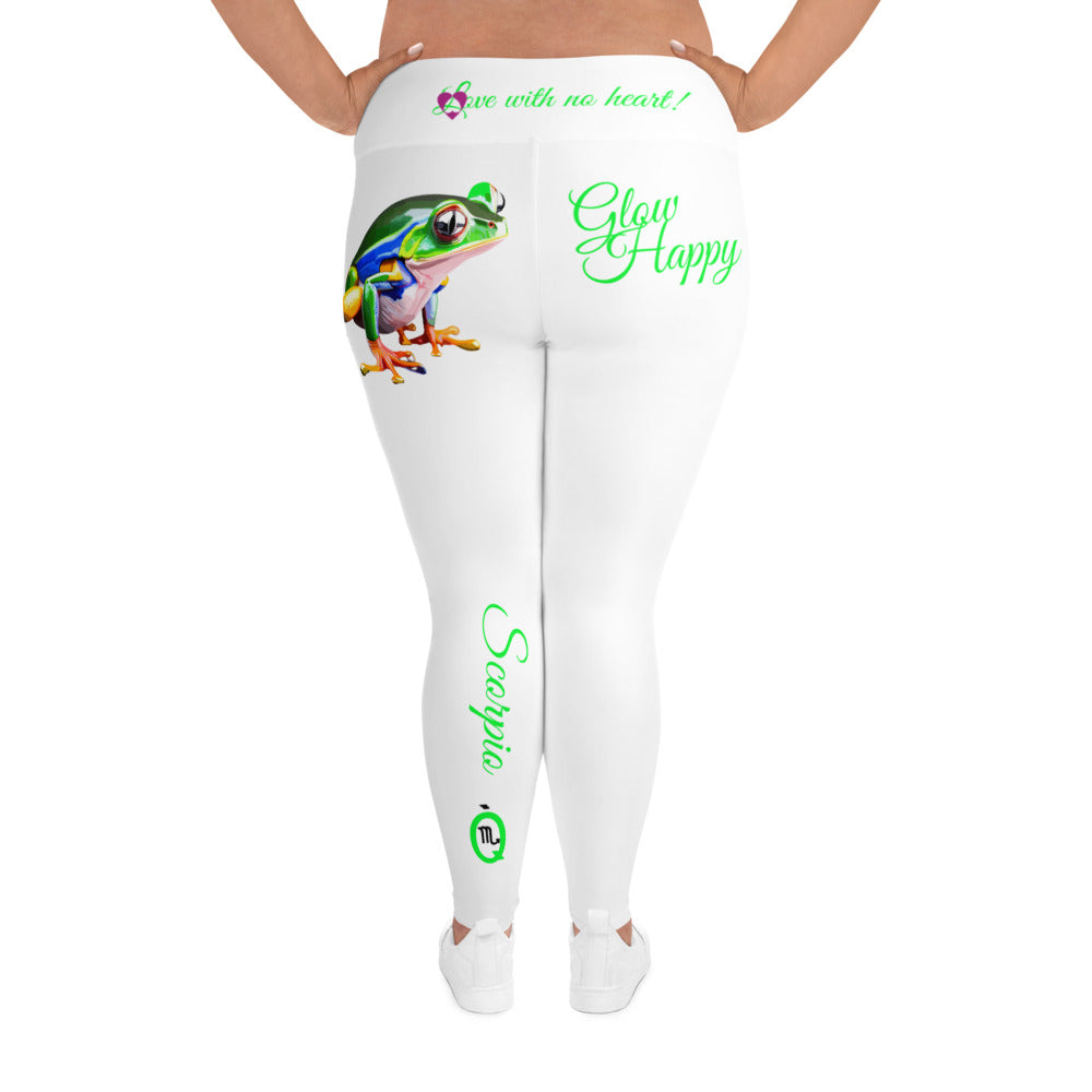 WHITE SCORPIO PLUS SIZE LEGGINGS NINAH 1