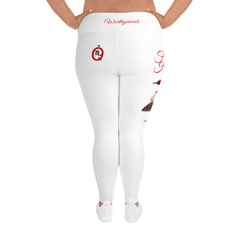 WHITE SCORPIO PLUS SIZE LEGGINGS NINAH 4