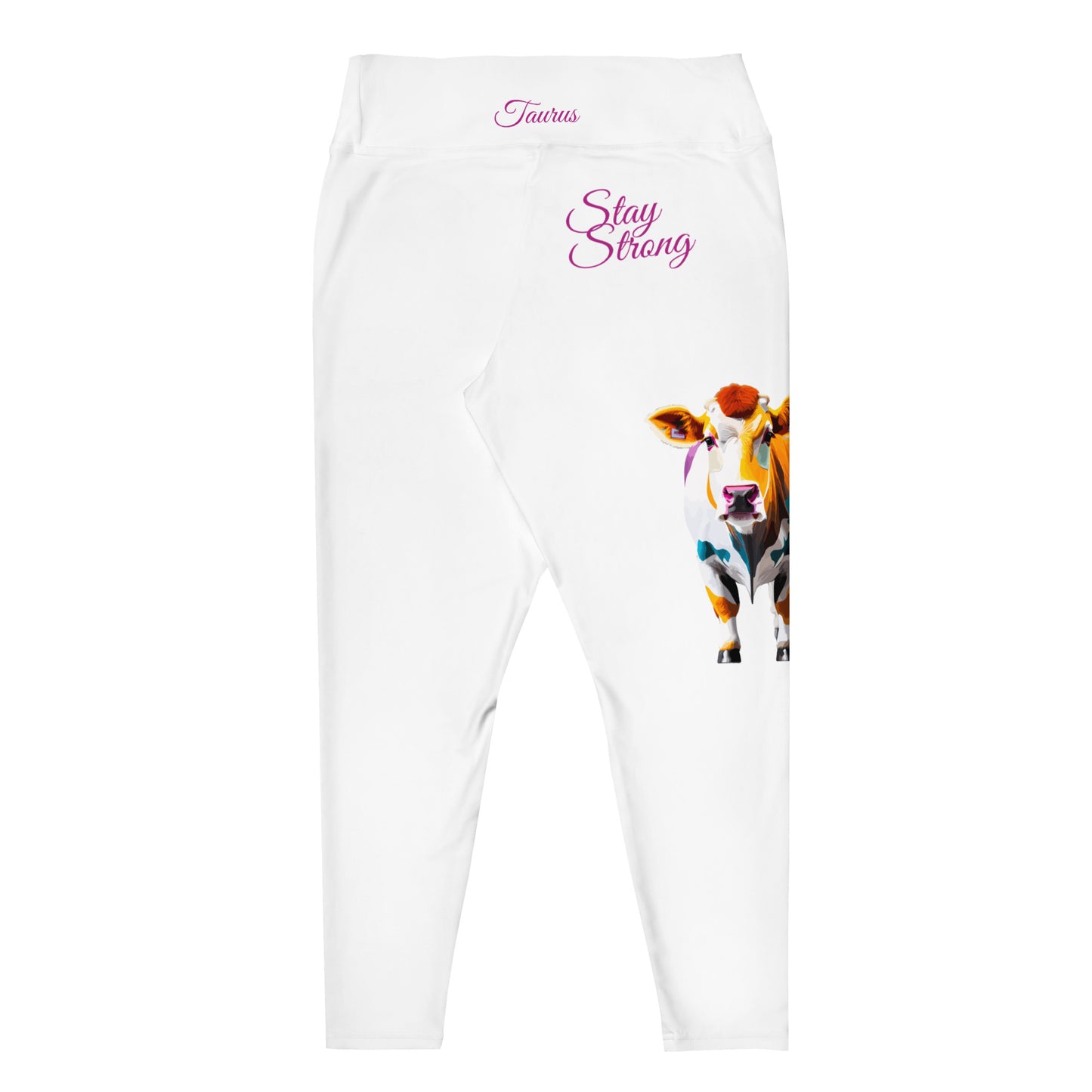 WHITE TAURUS PLUS SIZE LEGGINGS NINAH 1