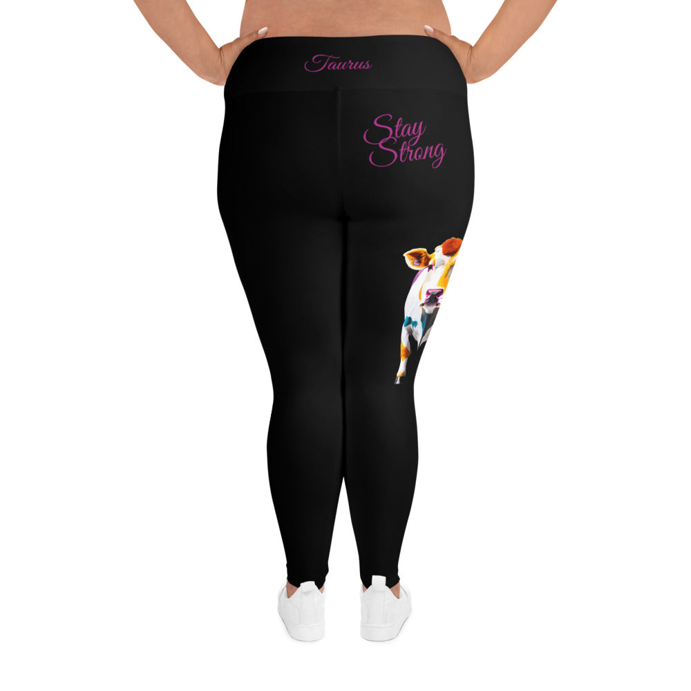 BLACK TAURUS PLUS SIZE LEGGINGS NINAH 1